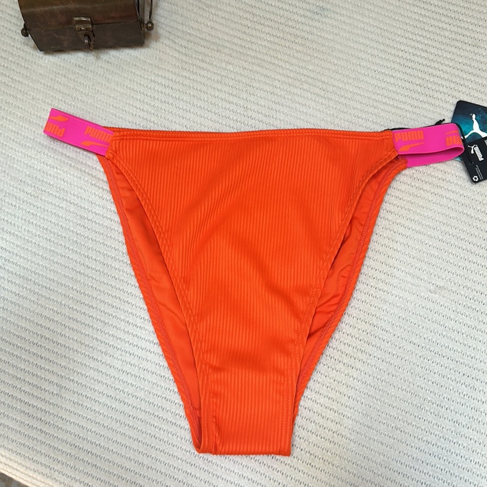 Puma 1 Piece Logo Hi Cut Bottom Swimwear Womens  Casual Athletic 85926401